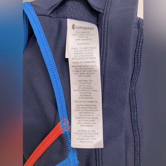 NWT Cotopaxi Mari Crop Top Women’s Small | Maritime Blue | Bra Activewear - Picture 12 of 13